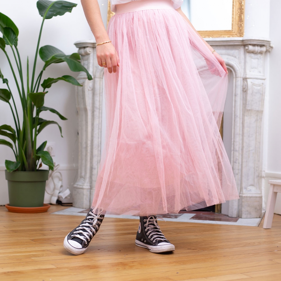 jupe rose tulle