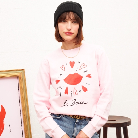 Sweat Rose Bocca collection AMORE COSMICO