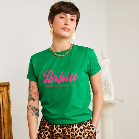 T-shirt Vert Parfoite collection L'ALFABETO DELL'AMORE