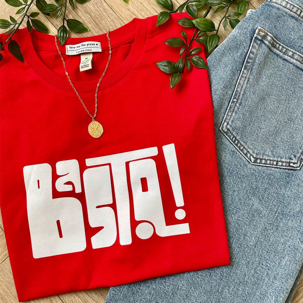 T-shirt Rouge Basta