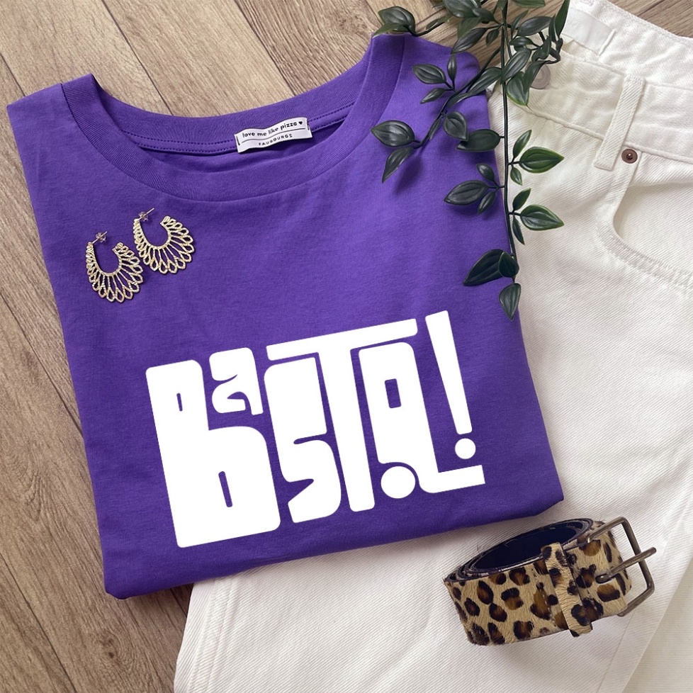 Purple T-shirt Basta
