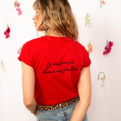 T-shirt Rouge À Force De Me Planter - Faubourg54