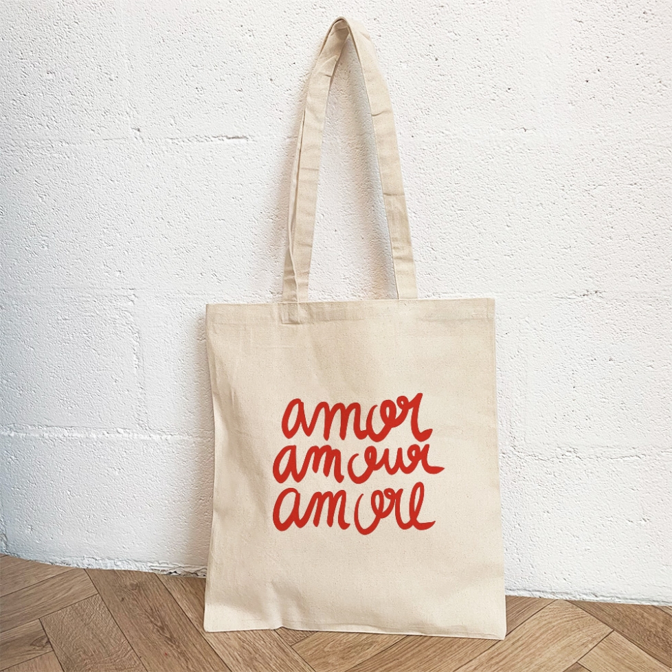 Tote Bag crème Amor Amour Amore Faubourg 54
