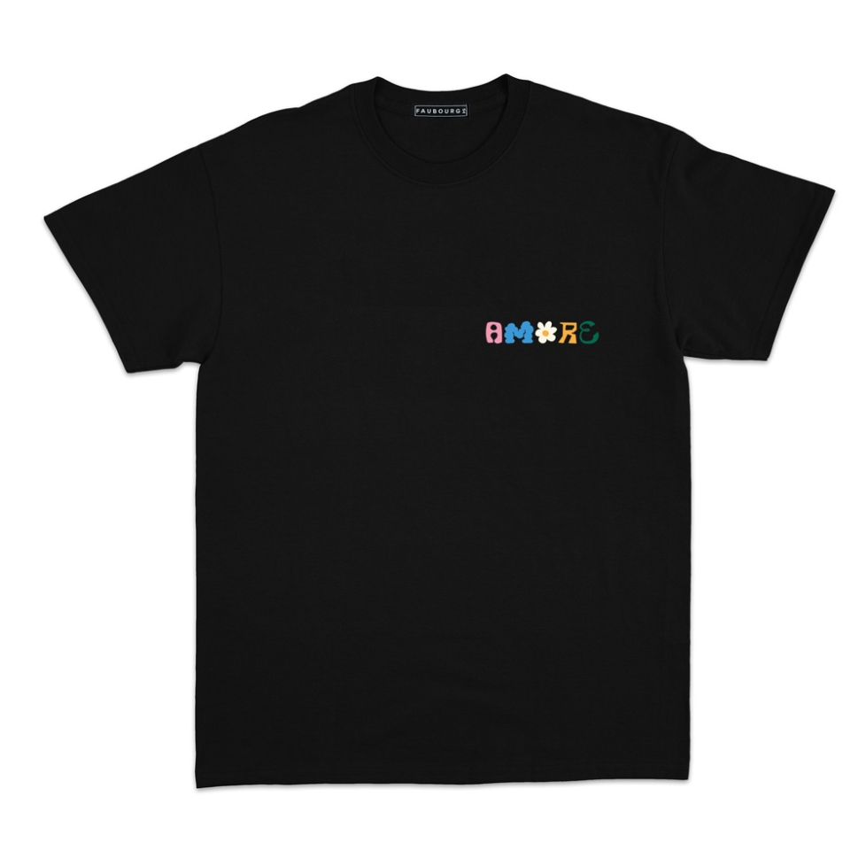 T-shirt Amore o Niente Faubourg54 Homme noir manches courtes