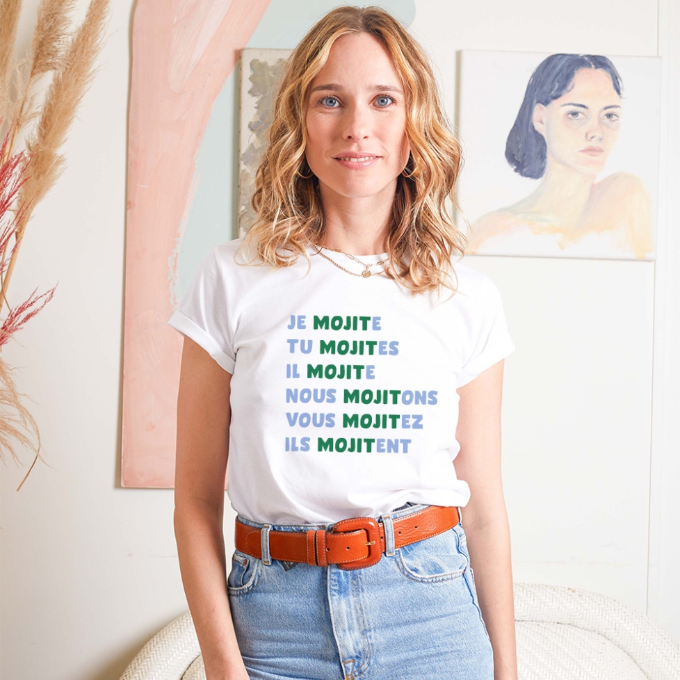 T-shirt Blanc Mojito Femme Faubourg54