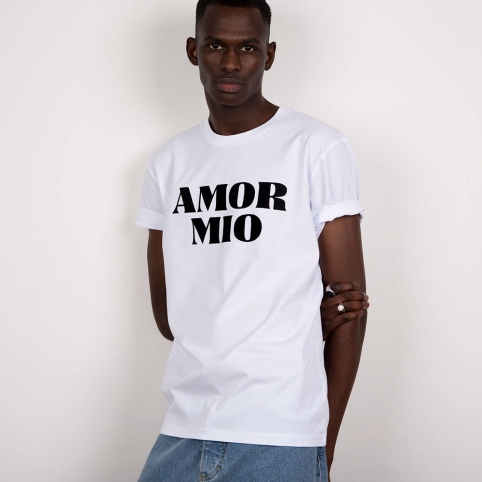 T-shirt Blanc Amor Mio collection Sentimenti